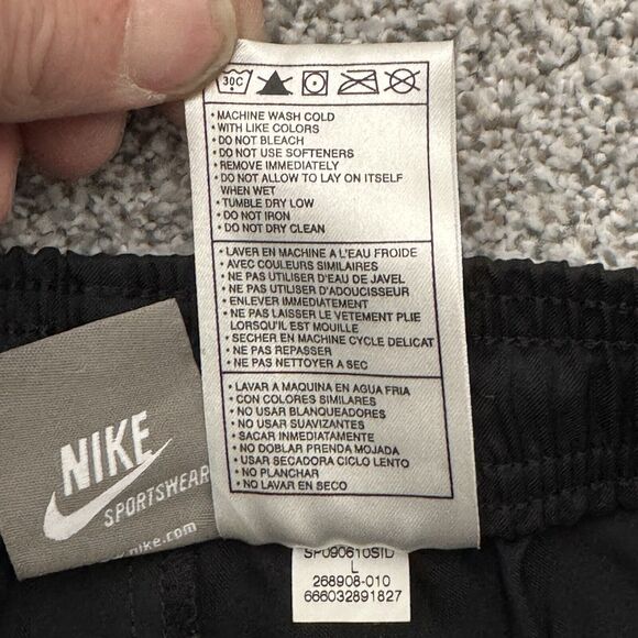 Nike Track Pants Womens Large Y2K Fit Dry Streetwear Athleisure Slit at Ankle - Picture 15 of 16